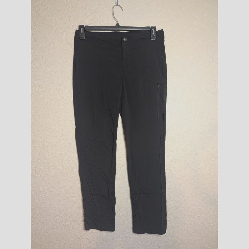 Columbia Black Stretch Nylon Hiking Pants Womens Size 6 Outdoor Trail